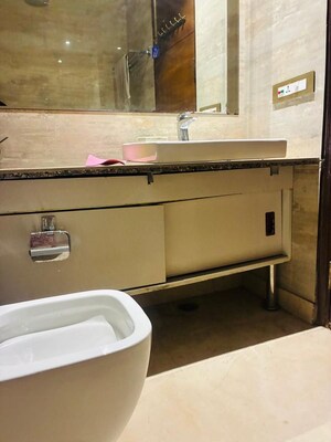 Kitchen in 3 BHK Builder Floor at Rajouri Garden – for Rent