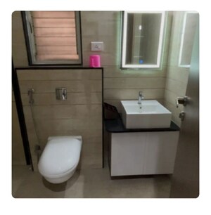 Bathroom in 2 BHK Apartment at Vertical Alcinia, Mohammadwadi – for Rent