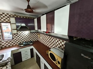 Kitchen in 3 BHK Builder Floor at Rajouri Garden – for Rent