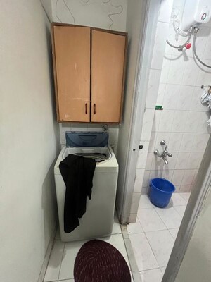Bathroom in 1 BHK Apartment at Mahatma Society – for Rent
