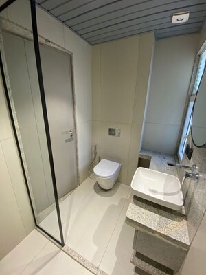 Bathroom in 4 BHK Apartment at Artham Eminence, Bhayli – for Sale