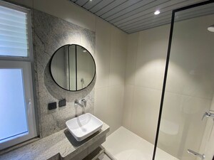 Bathroom in 4 BHK Apartment at Artham Eminence, Bhayli – for Sale