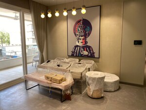 Dining area in 4 BHK Apartment at Artham Eminence, Bhayli – for Sale