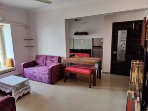 Living Room in 1 BHK Apartment at Mantri Serene, Goregaon East – for Rent