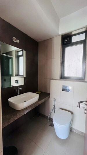 Bathroom in 2 BHK Apartment at Shapoorji Pallonji Vicinia, Powai – for Rent