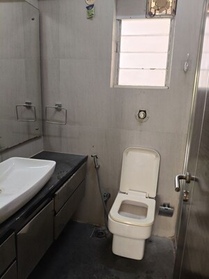 Bathroom in 3 BHK Apartment at Soham Tropical Lagoon, Ghodbunder Road – for Rent