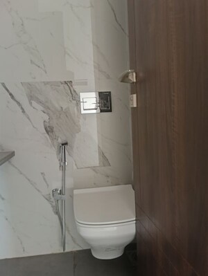 Bathroom in 3 BHK Apartment at Kabra Garnet, Malad West – for Rent