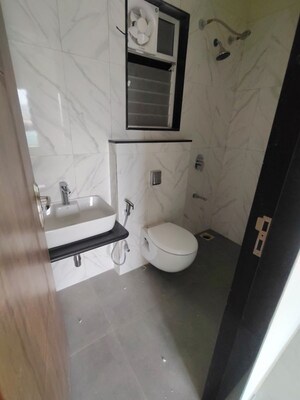 Bathroom in 2 BHK Apartment at Nyati Exuberance 1, Undri – for Rent
