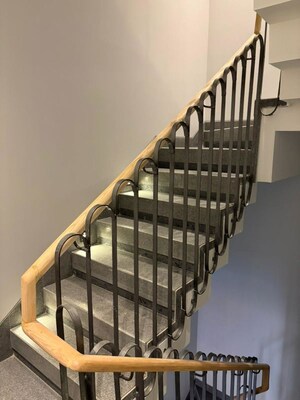 Staircase in 4 BHK Builder Floor at Safdarjung Enclave – for Sale