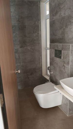 Bathroom in 1 BHK Apartment at Metropolis Rivera, Kasarvadavali – for Rent