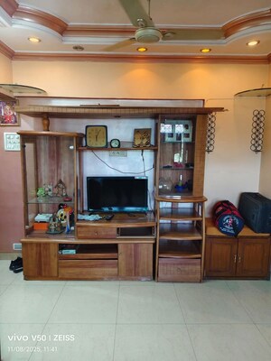 Living Room in 1 BHK Apartment at Satellite Garden, Goregaon East – for Rent