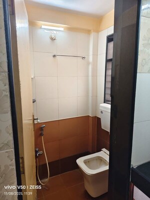 Bathroom in 1 BHK Apartment at Satellite Garden, Goregaon East – for Rent