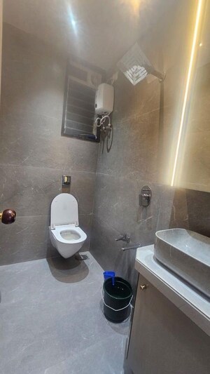 Bathroom in 2 BHK Apartment at L And T Seawoods Residences, Seawoods – for Rent