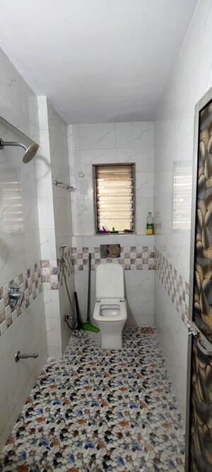 Bathroom in 2 BHK Apartment at Hawai Apartment, Powai – for Rent