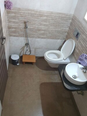 Bathroom in 2 BHK Apartment at Prescon Silver Oak At Prestige Residency, Ghodbunder Road – for Rent
