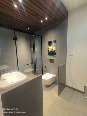 Washroom in 4 BHK Apartment at Uma Residences, Bhayli – for Sale