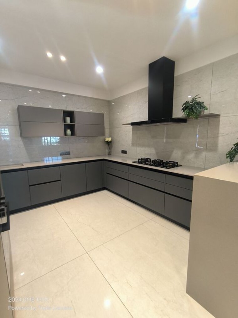 Kitchen, uma-residences 4 Bedroom 2650 Sq.Ft. Apartment In Bhayli Vadodara 10643353