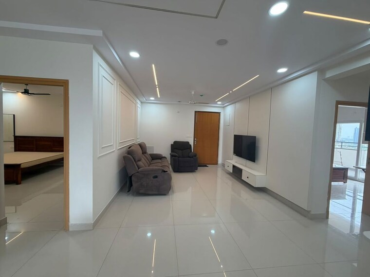 Living Room, asbl-spectra 3 Bedroom 2220 Sq.Ft. Apartment In Financial District Hyderabad 10643533