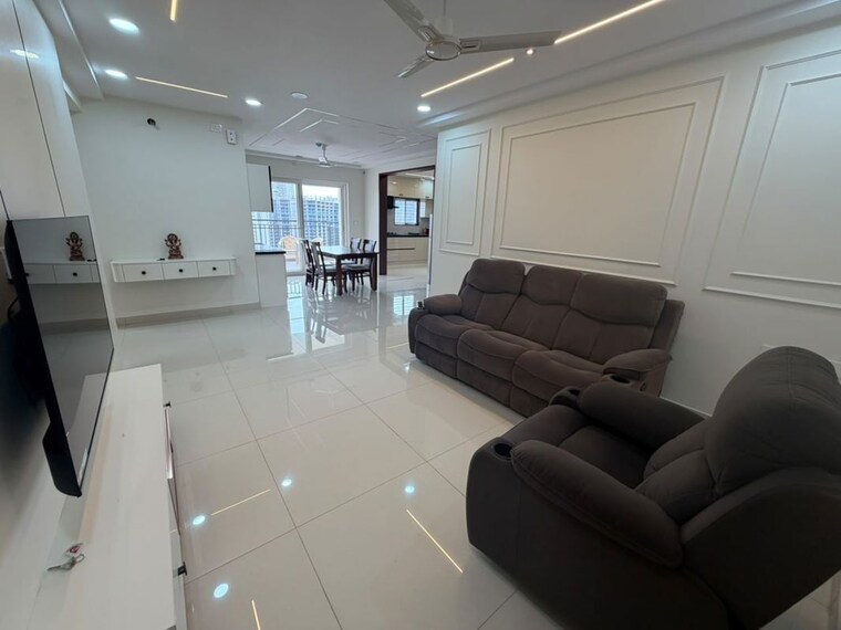 Living Room, asbl-spectra 3 Bedroom 2220 Sq.Ft. Apartment In Financial District Hyderabad 10643533