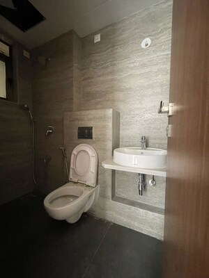 Bathroom in 3 BHK Apartment at Hubtown Seasons, Chembur – for Rent