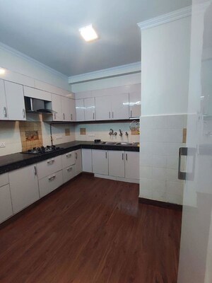 Kitchen in 3 BHK Apartment at Shivalik Colony – for Sale