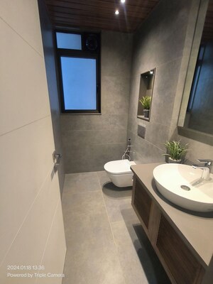 Bathroom in 6 BHK Apartment at Uma Residences, Bhayli – for Sale