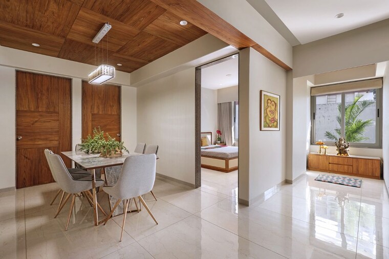 Dining area, samanvay-solitaire 4 Bedroom 1710 Sq.Ft. Apartment In Vasna Bhayli Road Vadodara 10643274