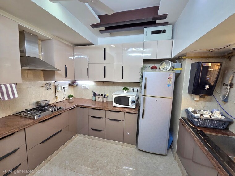 Kitchen, vasundhara enclave 3 Bedroom 1500 Sq.Ft. Penthouse In Vasundhara Enclave Delhi 10643570