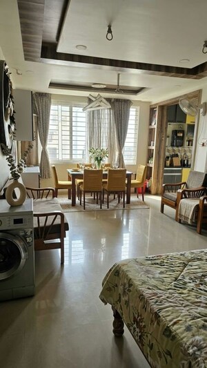 Living Room in 3 BHK Apartment at SMR Vinay Iconia Phase II, Kondapur – for Rent