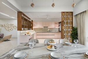 Dining area in 4 BHK Apartment at Keystone 48, Vasna Bhayli Road – for Sale