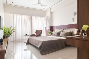 Bedroom in 4 BHK Apartment at Keystone 48, Vasna Bhayli Road – for Sale