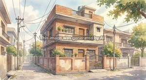  Independent House – Exterior View View at Kapashera - for Sale