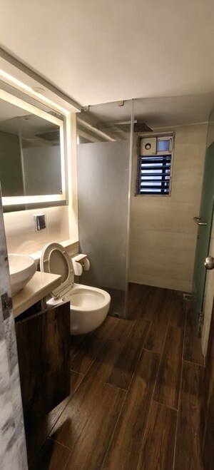 Bathroom in 2 BHK Apartment at Indradarshan II, Oshiwara – for Rent