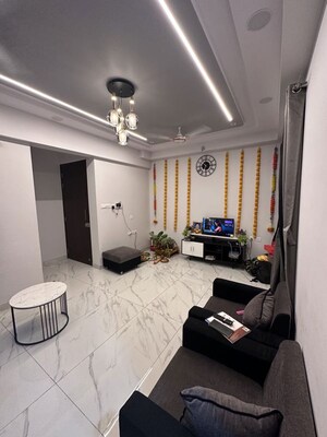 Living Room in 2 BHK Apartment at Raymond Ten X Habitat, Pokhran Road No Two – for Rent