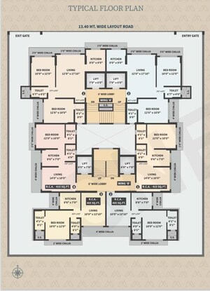 Floor Plan in 1 BHK Apartment at MDM Maestro, Andheri West – for Sale