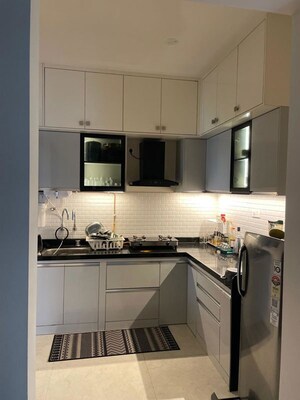 Kitchen in 3 BHK Apartment at Majestique Marbella Phase 1, Kharadi – for Rent