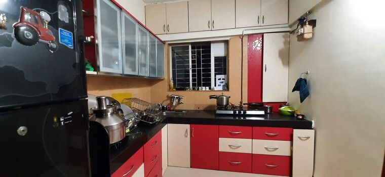 Kitchen, wakad 3 Bedroom 800 Sq.Ft. Apartment In Wakad Pune 10644106