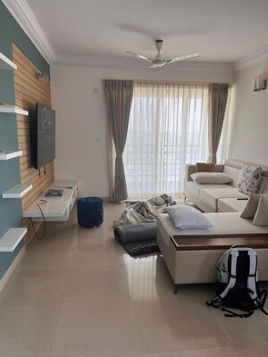 Living Room in 3 BHK Apartment at Salarpuria Sattva Senorita, Sarjapur Road – for Rent
