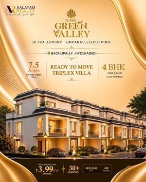 4 BHK Villa – Exterior View View at Bachupally - for Sale