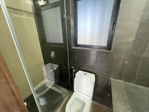Bathroom in 1 BHK Apartment at LnT Crescent Bay T3, Parel – for Rent