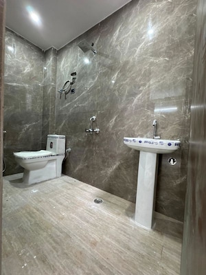 Bathroom in 1 BHK Apartment at Chattarpur – for Rent