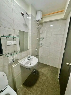 Bathroom in 1 BHK Apartment at Chandak 34 Park Estate, Goregaon West – for Sale
