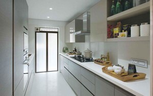 Kitchen in 3 BHK Apartment at Kalpataru Magnus, Bandra East – for Sale