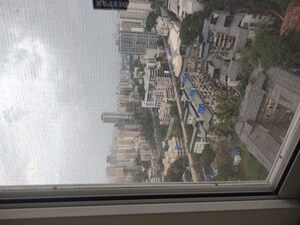 Balcony in 1 BHK Apartment at Kosmos Express Tower CHS, Borivali West – for Rent