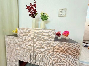 Bathroom in 1 BHK Apartment at Sainik Farm – for Rent