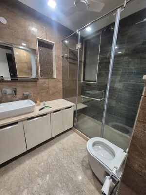 Bathroom in 3 BHK Builder Floor at Greater Kailash I – for Rent