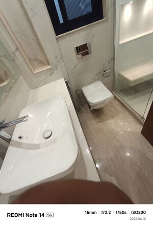 Bathroom in 3 BHK Builder Floor at Greater Kailash I – for Rent
