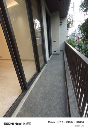 Balcony in 3 BHK Builder Floor at Greater Kailash I – for Rent