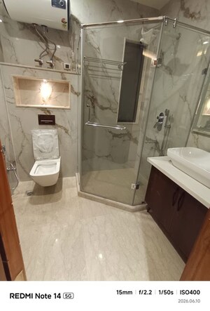 Attached Bathroom in 3 BHK Builder Floor at Greater Kailash I – for Rent