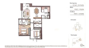 Floor Plan in 3 BHK Apartment at Piramal Mahalaxmi, Mahalaxmi – for Rent